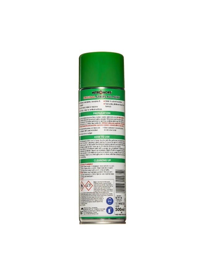 Nitro Mors Nitromors Original All Purpose Spray Paint & Varnish Remover 500ml - Image 2